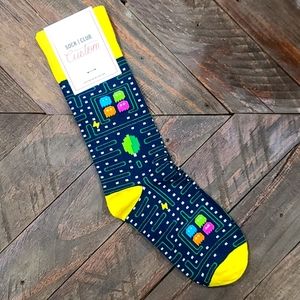 Pacman socks. Sock club custom.